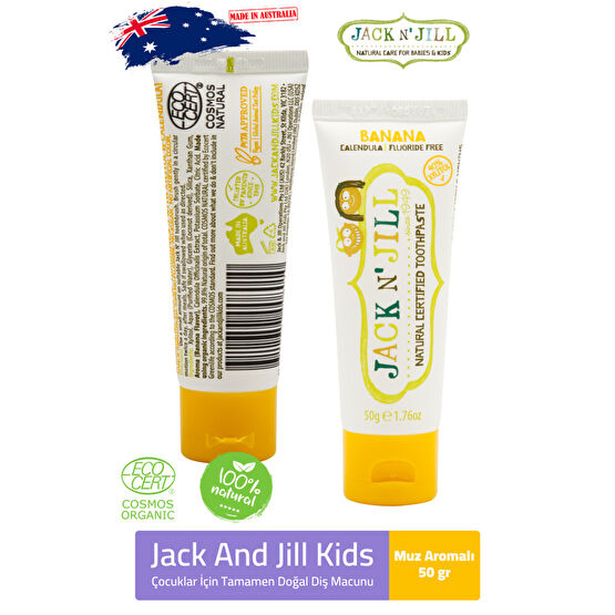 Jack NJill Jack N Jill Doğal Diş Macunu Muz 50 gr 1 Adet Bebek Diş Macunu Fiyatı