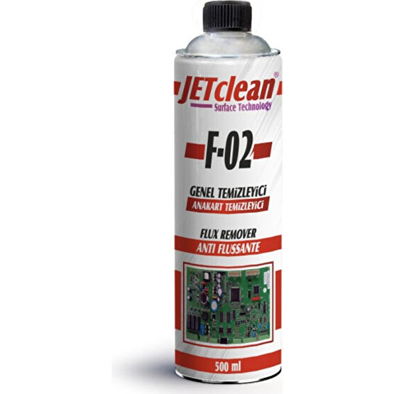 Jet Clean F-02 500 ml Flux Anakart Temizleme Sprey Bakım Spreyleri Fiyatı