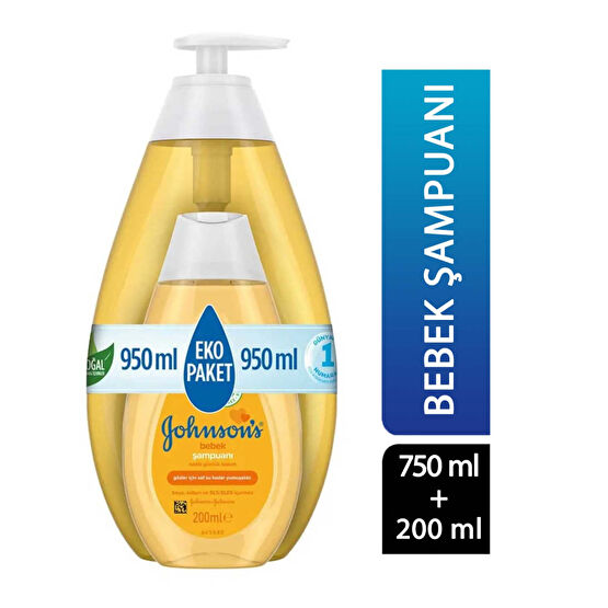 Johnson's Baby Şampuan 750 ml + 200 ml Hediye Bebek Şampuanı Fiyatı
