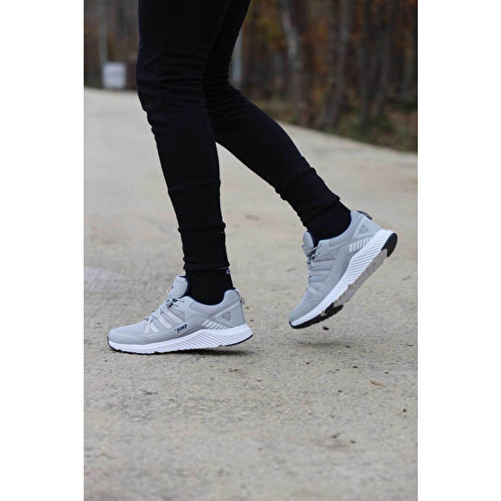 Jump 24865 Açık Gri - Lacivert Erkek Sneaker Günlük Spor Ayakkabı 43 Beden