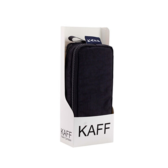 KAFF 01105 Krinkıl Kumaş Yıkanabilir Çift Bölmeli Gözlü Kalemlik Kalem Kutusu - Siyah Kalemlik (Kalem Kutusu) Fiyatı