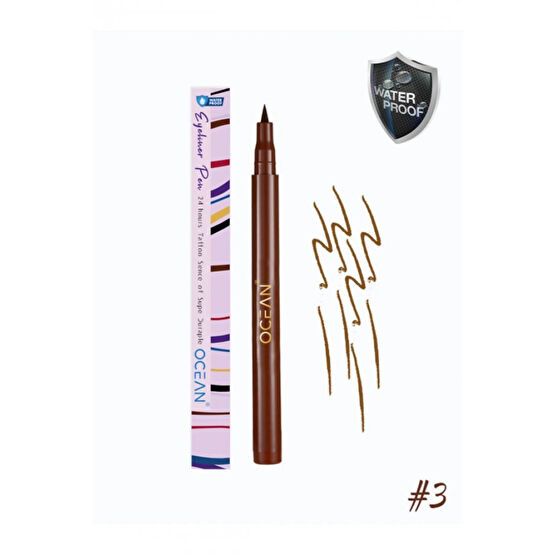 Kahverengi Eyeliner, Likit Kalem Eyeliner, Suya Dayanikli, Yogun Pigmentli Eyeliner Fiyatı