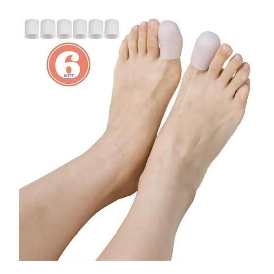 KaktüsKedi 711553 6 Adet Baş Parmak İçin Silikon Koruyucu