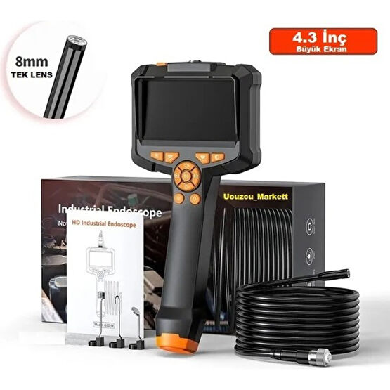 Kalite Endüstriyel Endoskop 5 Metre Yılan Kamera 4.3 Inç IPS Ekran IP67 Su Geçirmez Kamera HD1080P 8mm Lens (Araba- Boru Kanalizasyon Inceleme Kame... Elektrikli Kesme Makinesi Fiyatı