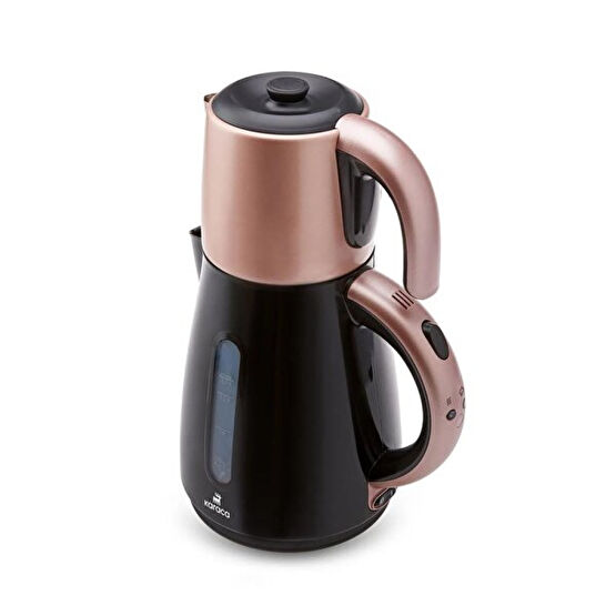 Karaca Daystar Çelik Demlikli 2 In 1 Çay Makinesi Ve Su Isıtıcı Kettle Rosegold Çay Makineleri Fiyatı