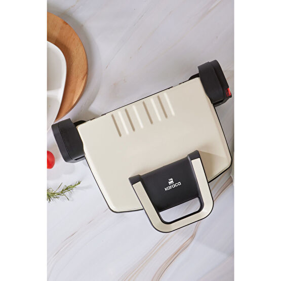 Karaca Future Essential Tost Makinesi Matte Krem 1800 W