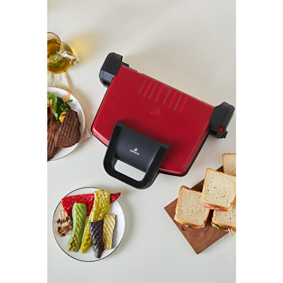 Karaca Future Essential Tost Makinesi Matte Red 1800 W Tost Makineleri Fiyatı