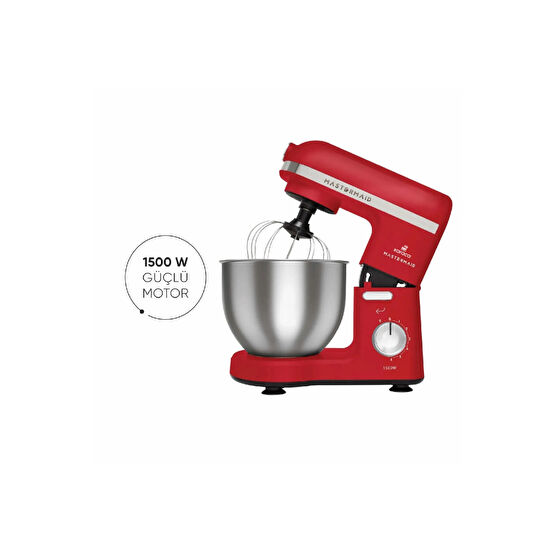 Karaca Mastermaid Chef Stand Mikser Red 1500W 5 Lt Mikserler Fiyatı