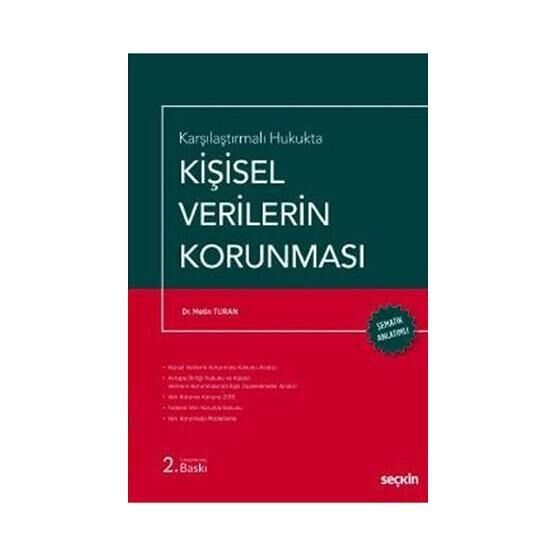 Karşılaştırmalı Hukukta Kişisel Verilerin Korunmas - Metin Turan