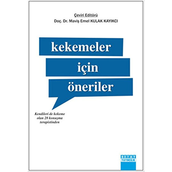 Kekemeler Için Öneriler Maviş Emel Kulak Kayıkcı İnceleme Kitapları Fiyatı