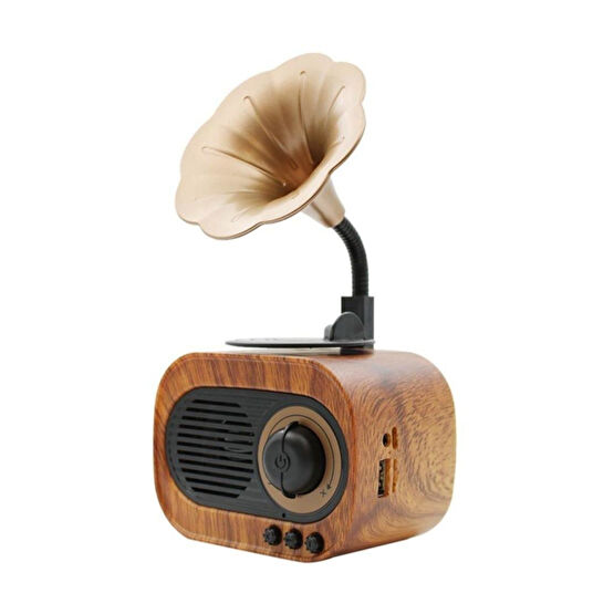 Kensa B5 Nostaljik Mini Radyo Gramofon Bluetooth Hoparlör Fm Usb Sd Yüksek Ses Speaker Alarmlı Saatler & Radyolar Fiyatı