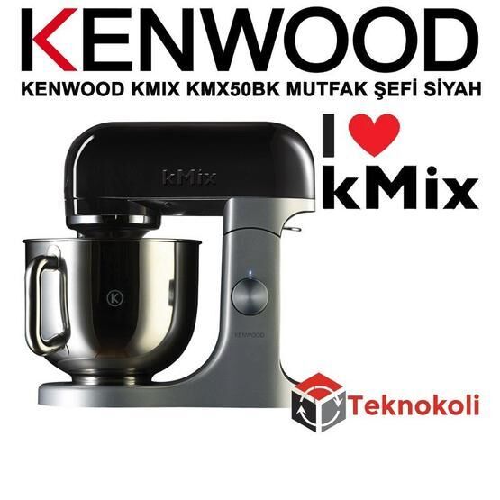 Kenwood KMix KMX50BK 500 W 5 lt Hacimli Mutfak Şefi