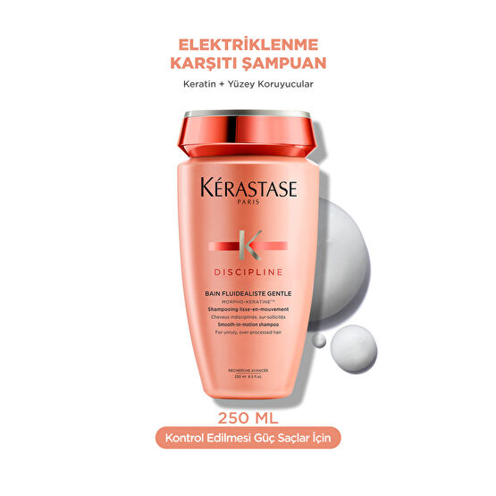 Kerastase Discipline Bain Fluidéaliste Gentle Sülfatsız Elektriklenme Karşıtı Şampuan 250ml