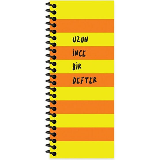 Keskin Color 8X21 Düz Uzun Ince Bir Defter - Turuncu Spiralli Defter Fiyatı