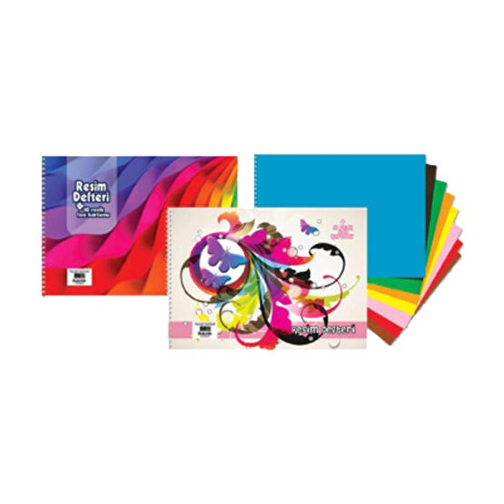 Keskin Color Srpiralli Resim Defteri 35X50 Cm 10+10 Yaprak Fon Kartonlu 301520-99 Resim Çantası Fiyatı