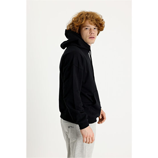 Kiğılı Kapüşonlu Oversize Pamuklu Sweatshirt XL Beden Bayan Sweatshirt Fiyatı