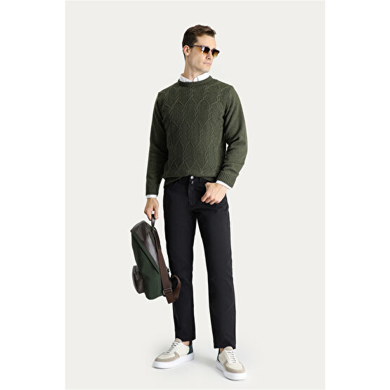 Kiğılı Regular Fit Pamuk Kanvas / Chino Pantolon 56-6 Drop Beden Kadın Pantolon Fiyatı