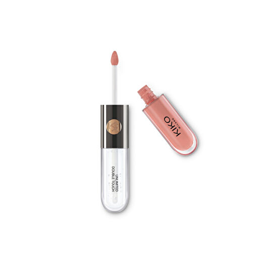 KIKO Likit Ruj - Unlimited Double Touch 102 Satin Rosy Beige 6 ml 8025272623308