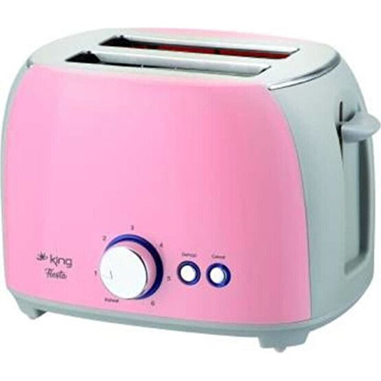 King K-2178 Fiesta Ekmek Kızartma Makinesi-Pembe - Pembe Ekmek Kızartma Makineleri Fiyatı
