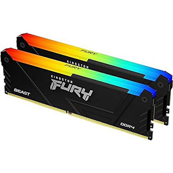Kingston Kit Of 2 Fury Beast RGB Kf432C16Bb2Ak2/16 16 GB Ddr4 3200 MHz Cl16 PC RAM RAM Bellekler Fiyatı