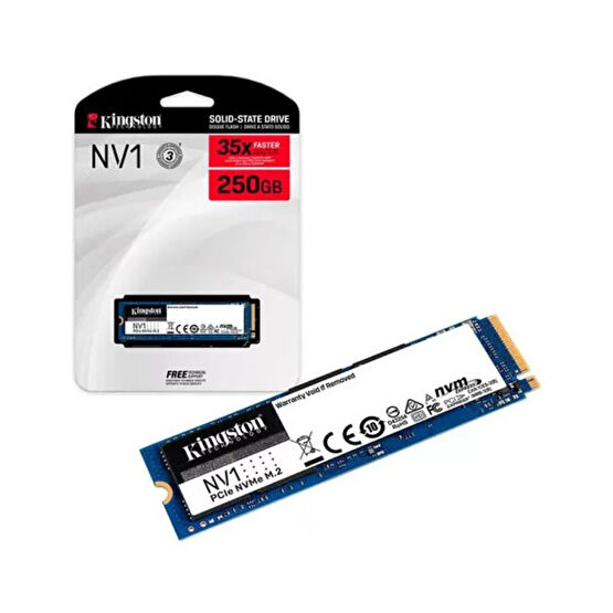 Kıngston Nv1 250GB M.2 Nvme Pcıe 2100/1100 SSD SNVS/250G SSD / Solid State Drive Fiyatı