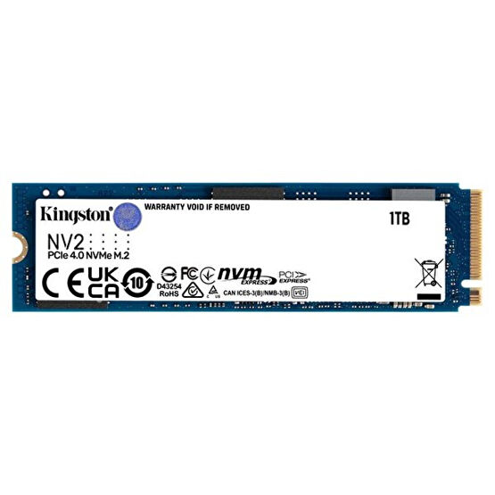 Kingston Nv2 1tb 3500mb/2100mbs Nvme Pcıe M2 Ssd Snv2s/1000g