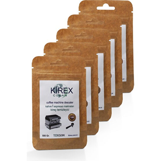Kirex 5'li Kahve&espresso Makinaları Kireç Temizleyici 5x25GR Elektrikli Mutfak Aletleri Aksesuarı Fiyatı