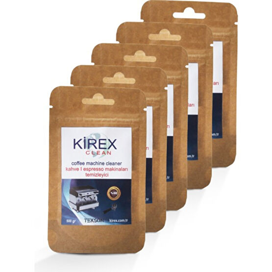 Kirex 5'li Kahve&espresso Makinaları Temizleyici Toz 5x20 gr. Elektrikli Mutfak Aletleri Aksesuarı Fiyatı