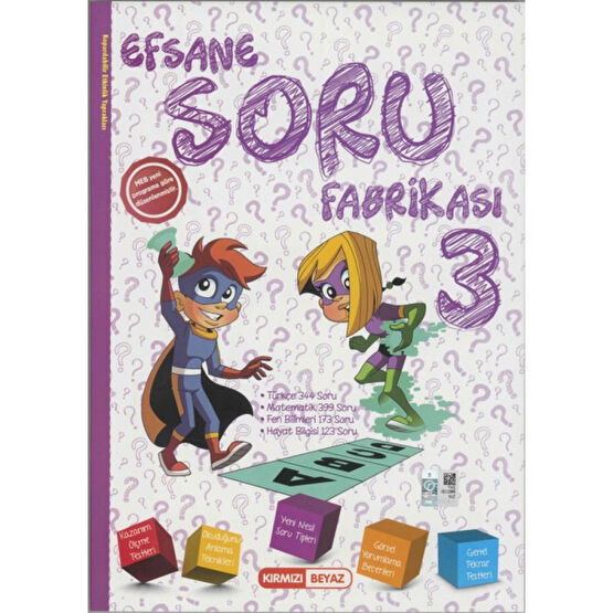 Kırmızı Beyaz 3. Sınıf Efsane Soru Fabrikası 3 Tüm Dersler Fiyatı
