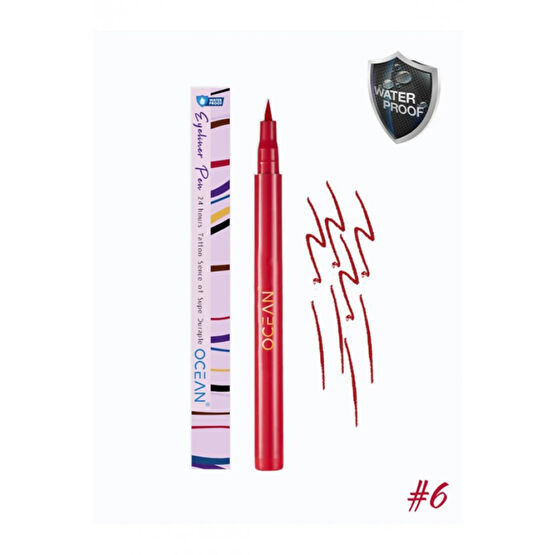 Kirmizi Eyeliner, Likit Kalem Eyeliner, Suya Dayanikli, Yogun Pigmentli Eyeliner Fiyatı