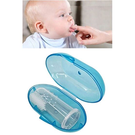 Kitchen Beauty Bebek Parmak Şekilli Diş Fırçası Silikon Hijyenik Kutulu Yumuşak Diş Fırçası Bebek Diş Fırçası Bebek Diş Fırçası Fiyatı
