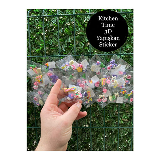 Kitchen Time 3d Sticker 4lü Matara Yapışkan Sticker Matara Fiyatı