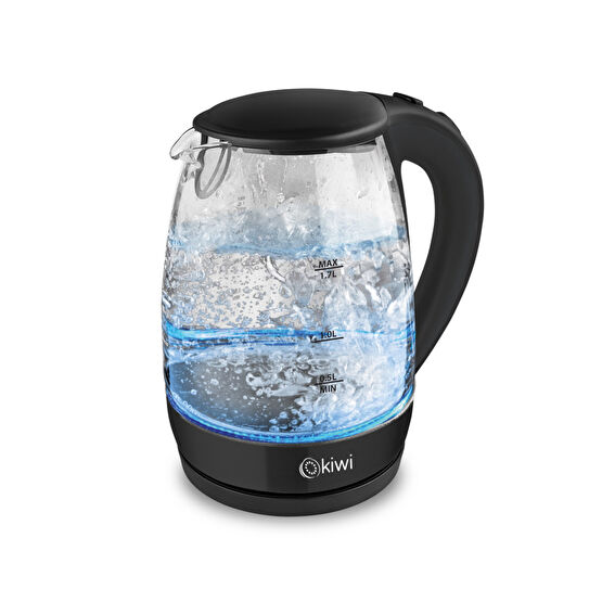 Kiwi 3328 Cam Su Isıtıcı Kettle Siyah Su Isıtıcıları / Kettle Fiyatı