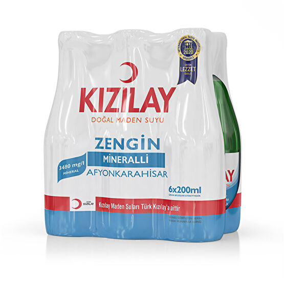 Kızılay Doğal Maden Suyu 6x200 ml Maden Suyu ve Soda Fiyatı