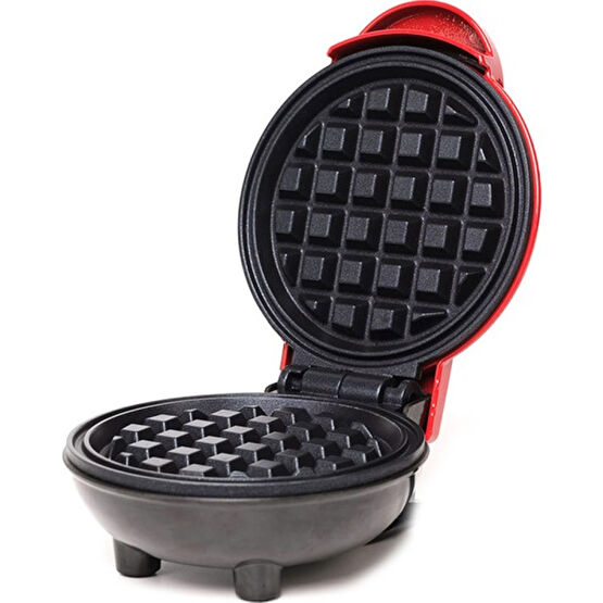KKmoon Mini Elektrikli Waffle Makinesi - Kırmızı (Yurt Dışından) Waffle Makinesi Fiyatı