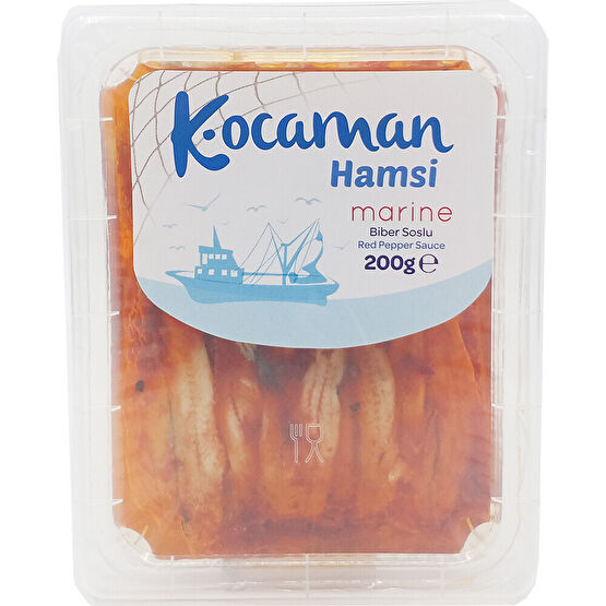 Kocaman Hamsi Kırmızı Biber Soslu Fileto Marine 200 Gr Deniz Ürünü Fiyatı