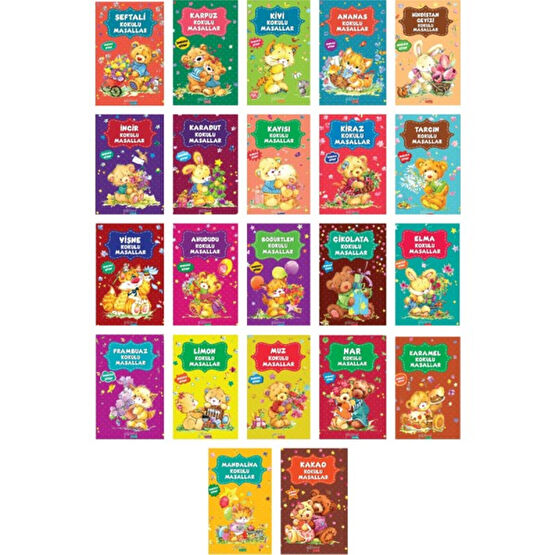 Kokulu Masallar Seti Yeni Kapak 22 Kitap Set Çocuk Masal Fiyatı