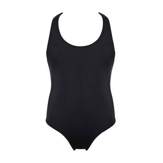 Kom Siyah Swimm Kız Çocuk Mayo