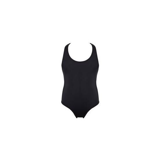 Kom Siyah Swimm Kız Çocuk Mayo