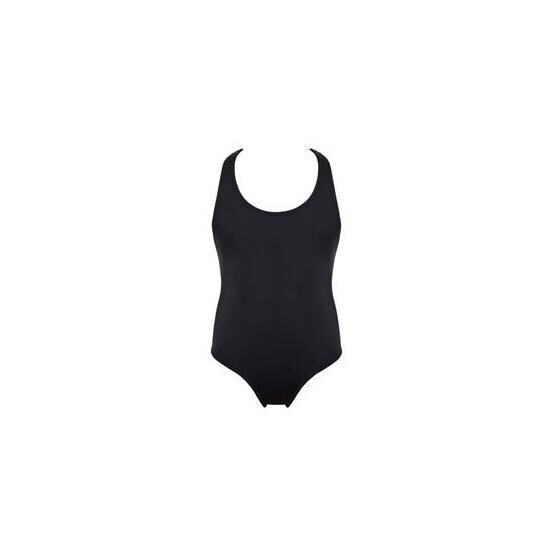 Kom Siyah Swimm Kız Çocuk Mayo