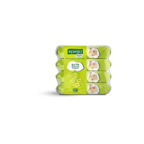 Komili Soft Islak Havlu 70 Yaprak 4lü Paket Bebek Mendil-Islak Mendil Fiyatı
