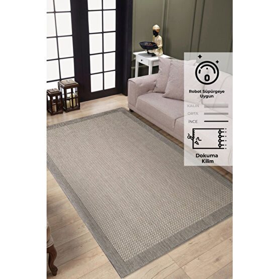 Konfor Halı Konfor Sisalux 3091 Bej Jüt Tabanlı Modern Dokuma Kilim Sisal Hasır Halı 100 x 200 Beden Kilim Fiyatı
