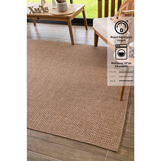 Konfor Halı Rusticana 3101 Naturel Jüt Halı Modern Örme Kilim 80 x 150 Beden Kilim Fiyatı