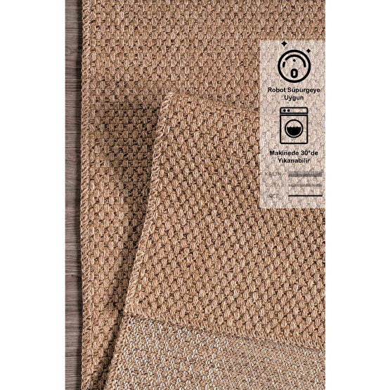 Konfor Halı Rusticana 3101 Naturel Jüt Halı Modern Örme Yolluk Kilim 80 x 350 Beden Yolluk Fiyatı