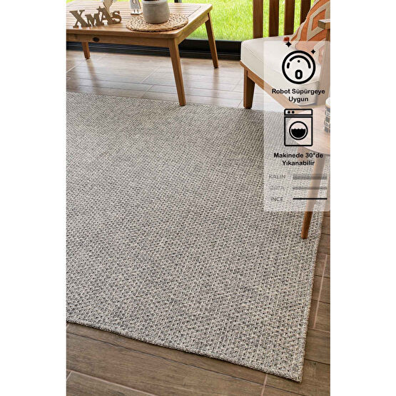 Konfor Halı Rusticana 3103 Naturel Jüt Halı Modern Örme Kilim 160 x 230 Beden Kilim Fiyatı