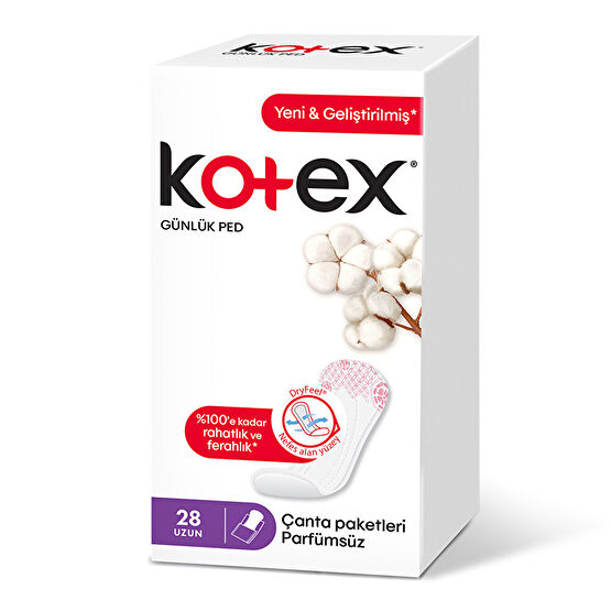 Kotex Günlük Ped Uzun 28'li Hijyenik Pedler ve Tamponlar Fiyatı