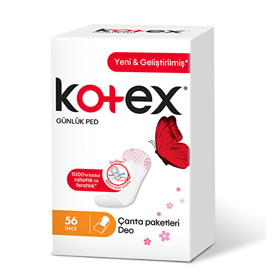 Kotex İnce Günlük Parfümlü 56'lı Hijyenik Pedler ve Tamponlar Fiyatı