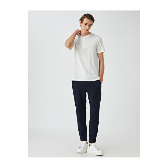 Koton Basic Tişört Hakim Yaka Düğmeli Dar Kesim Kısa Kollu XS Beden Bayan T-shirt Fiyatı