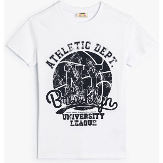 Koton Brooklyn Tişört Kısa Kollu Bisiklet Yaka Pamuklu Erkek Çocuk T-shirt Fiyatı