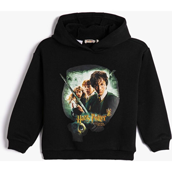 Koton Harry Potter Kapşonlu Sweatshirt Lisanslı Uzun Kollu Şardonlu Kız Çocuk Sweatshirt Fiyatı